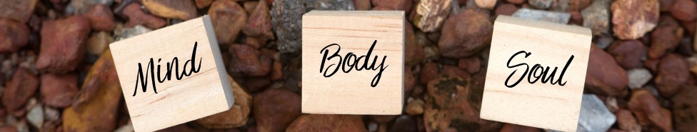 Mind Body Soul Stamps on rocks